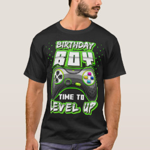 Birthday Boy Time to Level Up Video Game Birthday  T-Shirt