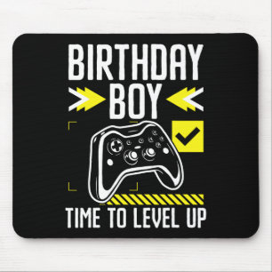 Birthday Boy Time To Level Up Video Game Gift For  Mouse Mat