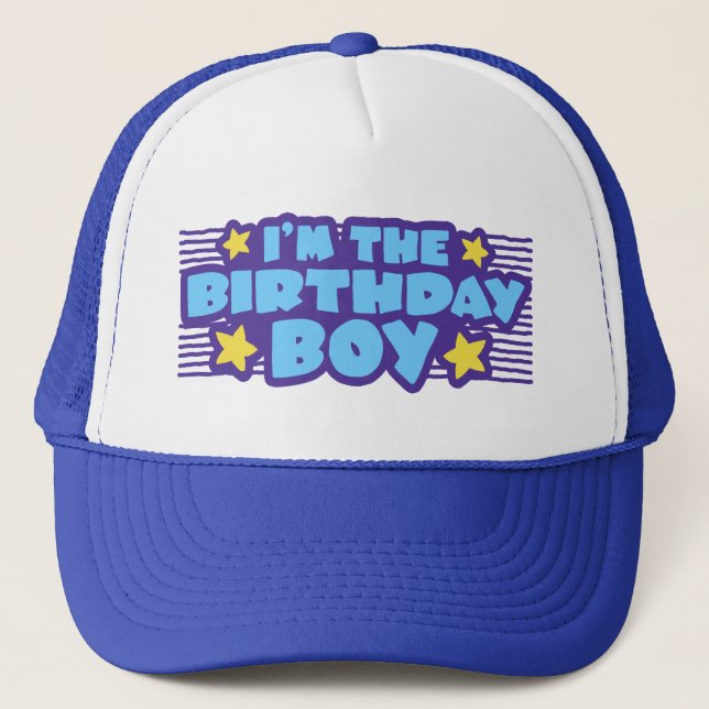 Birthday Boy Trucker Hat (Front)