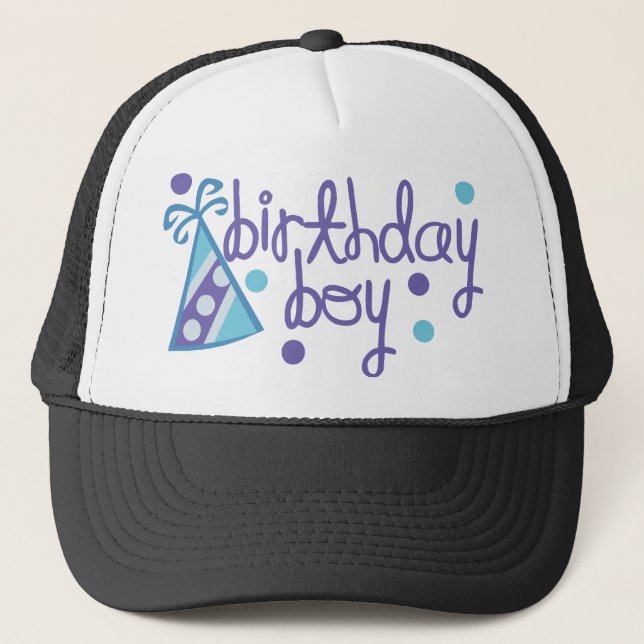 Birthday Boy Trucker Hat (Front)
