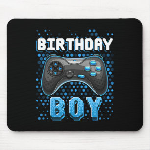 Birthday Boy Video Game Controller Birthday Gamer Mouse Mat