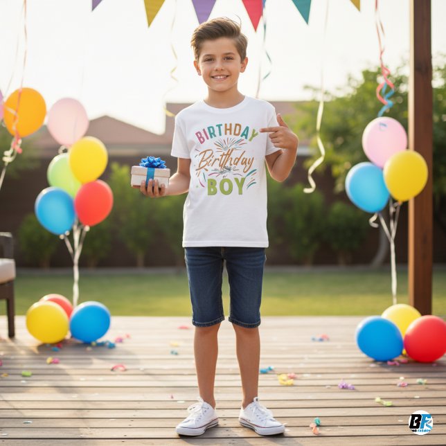 Birthday Boy - White Minimal T-Shirt (Creator Uploaded)