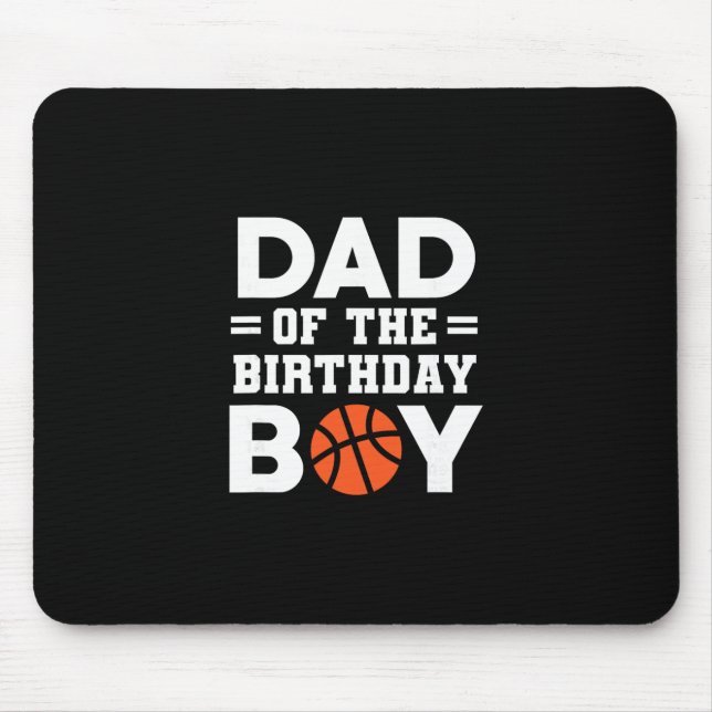 Birthday Boy's Dad Sketll Player  Mouse Mat (Front)