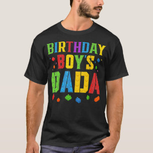 Birthday Boy's Dada Blocks Master Builder Brick Bu T-Shirt
