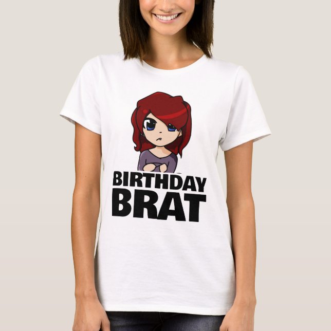 BIRTHDAY BRAT GIRL T-SHIRT (Front)