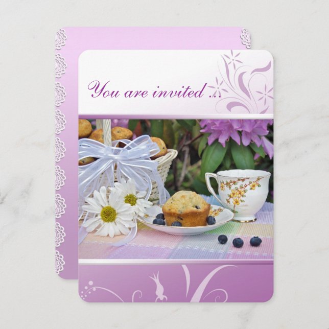 Birthday Breakfast Brunch Invite (Front/Back)