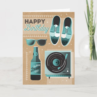 Birthday Brew Folded Notecard