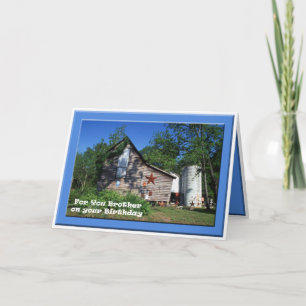 Birthday — Brother Old Virginia Barn Card