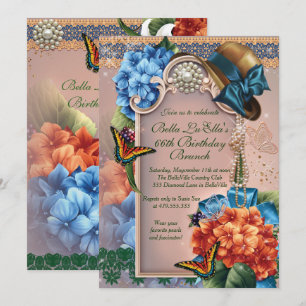 Birthday Brunch Mothers Day Luncheon Invitations