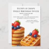 Birthday Brunch Party | Pancakes & waffles 