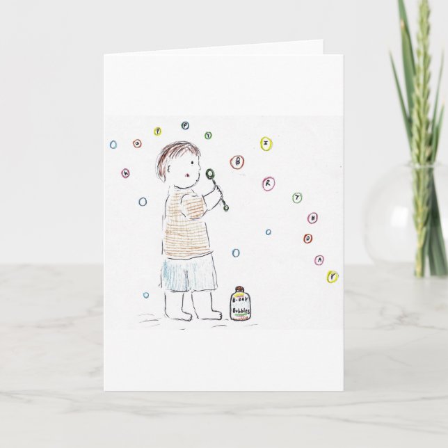 Birthday Bubbles Card (Front)