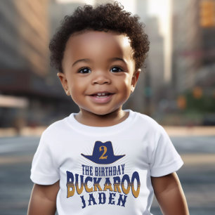 "Birthday Buckaroo" Cowboy Western Kids Birthday  Toddler T-Shirt