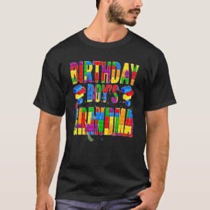 Birthday Builder Building Block Grandma Of Birthda T-Shirt