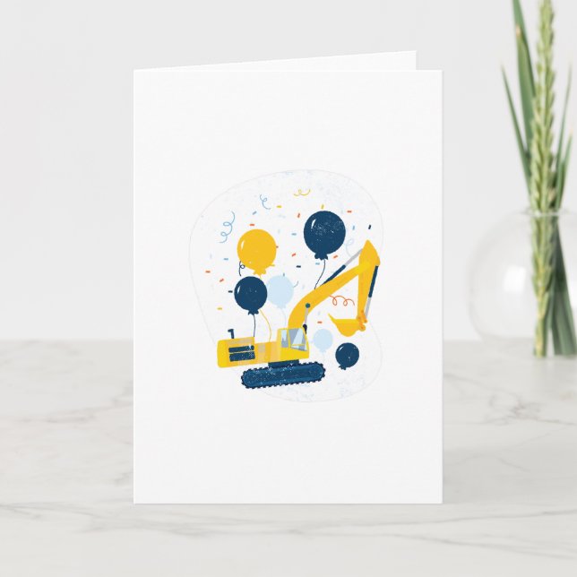 Birthday Bulldozer Card (Front)