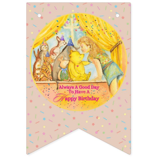 Birthday Bunting - Happy Birthday  Bunting (Second Flag)