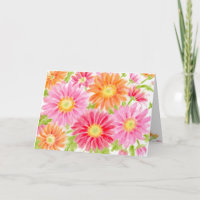 Birthday Bursting Gerbera Daisies Wishes of Joy