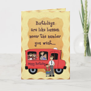 Birthday Bus Card
