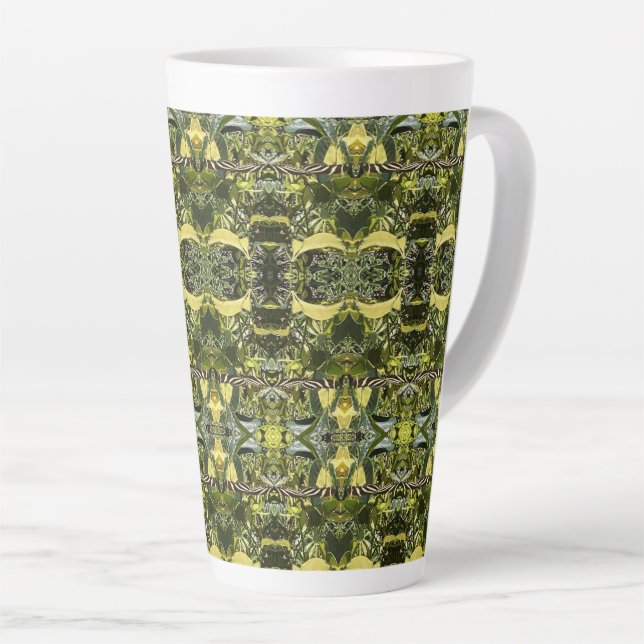 Birthday Butterfly Abstract Latte Mug (Right Angle)