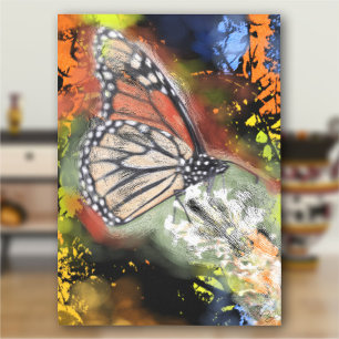 Birthday Butterfly Art Canvas Print