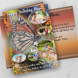 Birthday Butterfly Mum PV02 Card