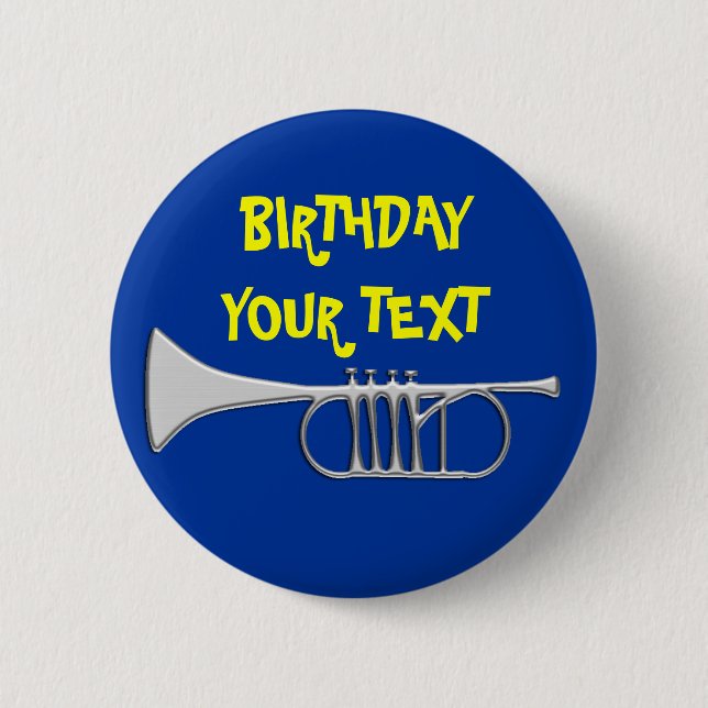 Birthday Button Customisable (Front)