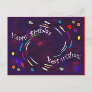 Birthday Buttons! Postcard