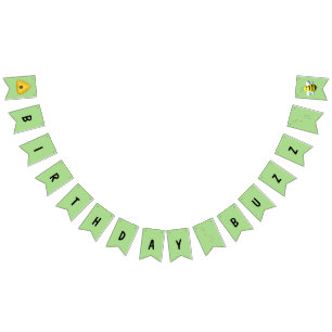 Birthday Buzz with Bees Bunting