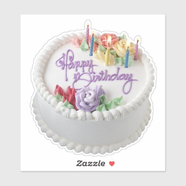 Birthday Cake 1 Sticker (Sheet)