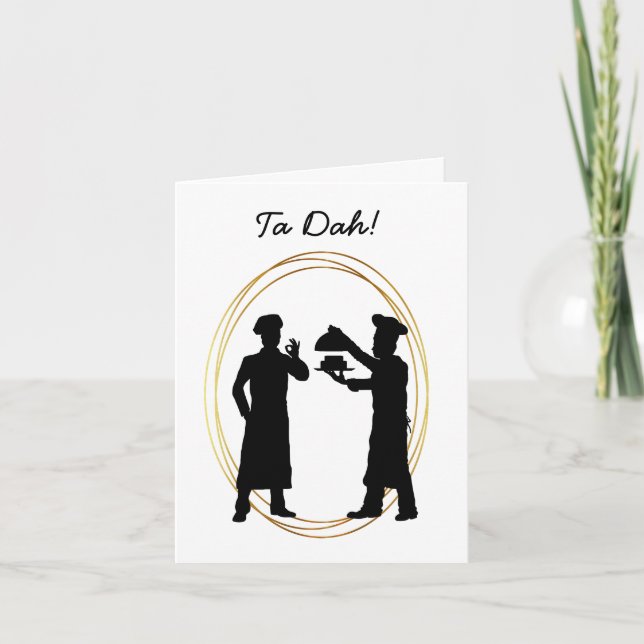 Birthday Cake and Bakers Funny Birthday Card (Front)