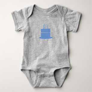 Birthday Cake Any Colour Baby Bodysuit