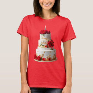 Birthday Cake Art designs T-shirts
