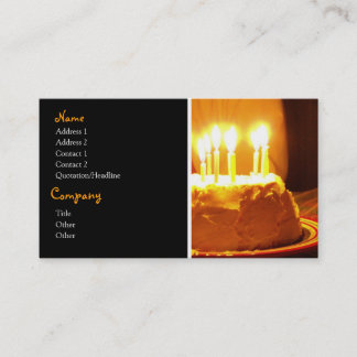 Birthday Cake Business Cards