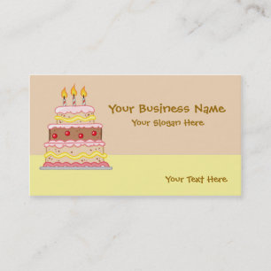 Birthday Cake Business Cards