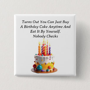 Birthday Cake Button
