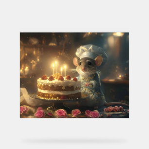 Birthday Cake by Fabulous Mice Baker Acrylic Sign