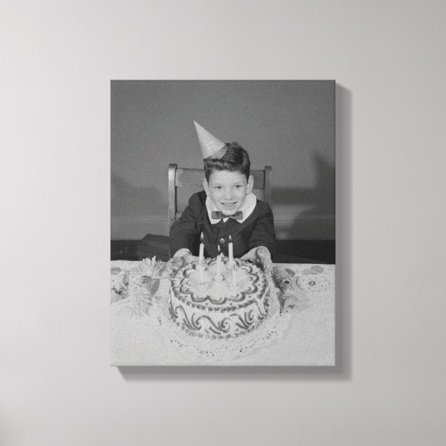 Birthday Cake Canvas Print (Front)