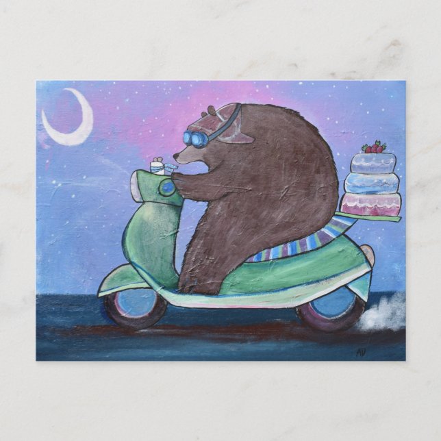 Birthday Cake Caper Postcard (Front)