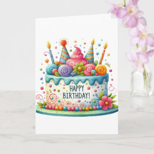 Birthday Cake  Card