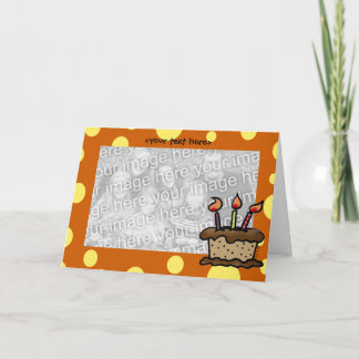 Birthday cake card template