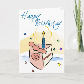 Birthday cake Childs BIrthday Card