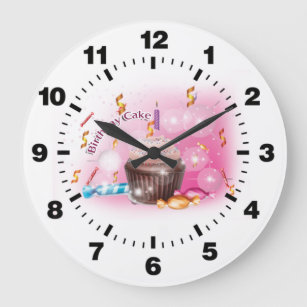 Birthday Cake-Clock Large Clock