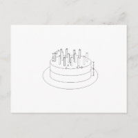 Birthday Cake - Drafted Architectural Style