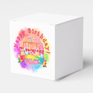 Birthday Cake Favour Box - HAMbWG