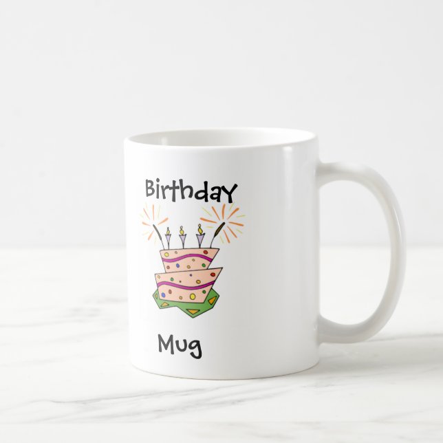 Birthday Cake Fun Coffee Mug (Right)