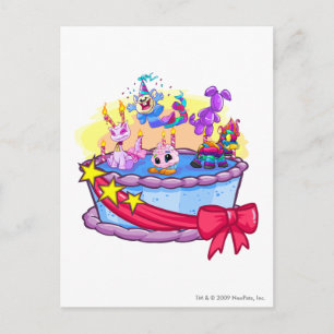 Birthday Cake Group Shot Postcard