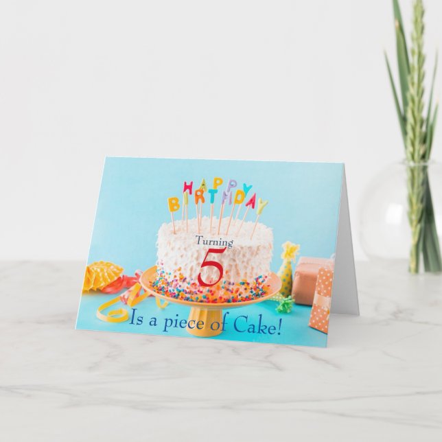 Birthday cake invitation (Front)