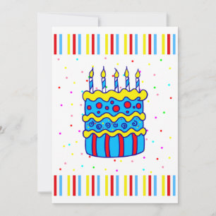 Birthday Cake Invitation