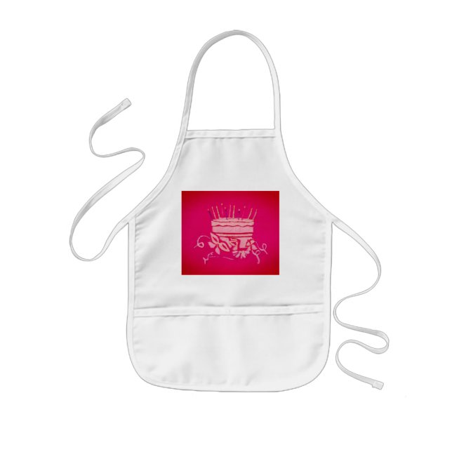 Birthday cake kids apron (Front)