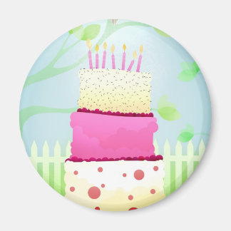Birthday cake magnets