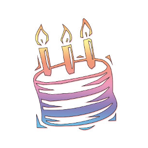 Birthday Cake Minimalist T-Shirt   Cute Cake Art